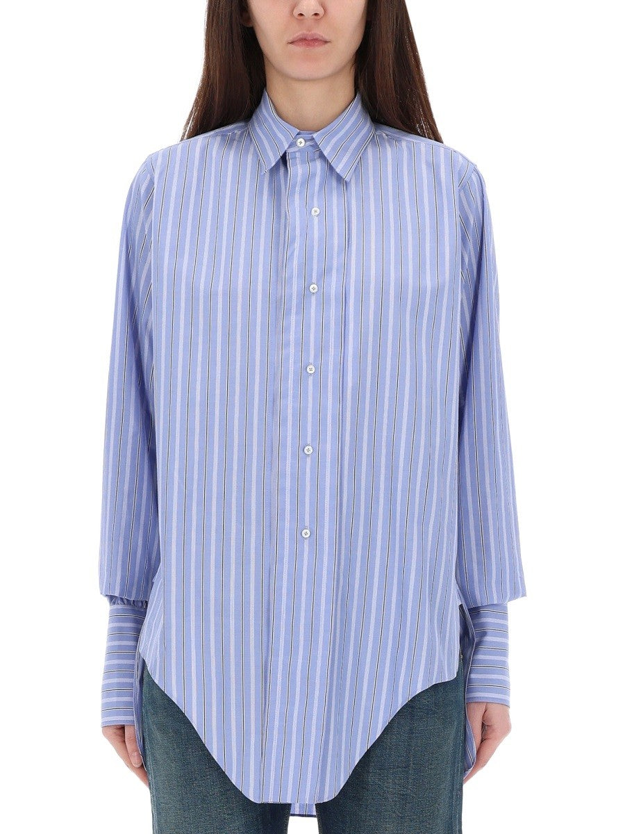 Maison Margiela - Woman - Blue - Shirt