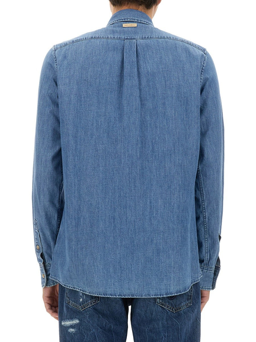 Dolce & Gabbana - Man - Blue - Shirt