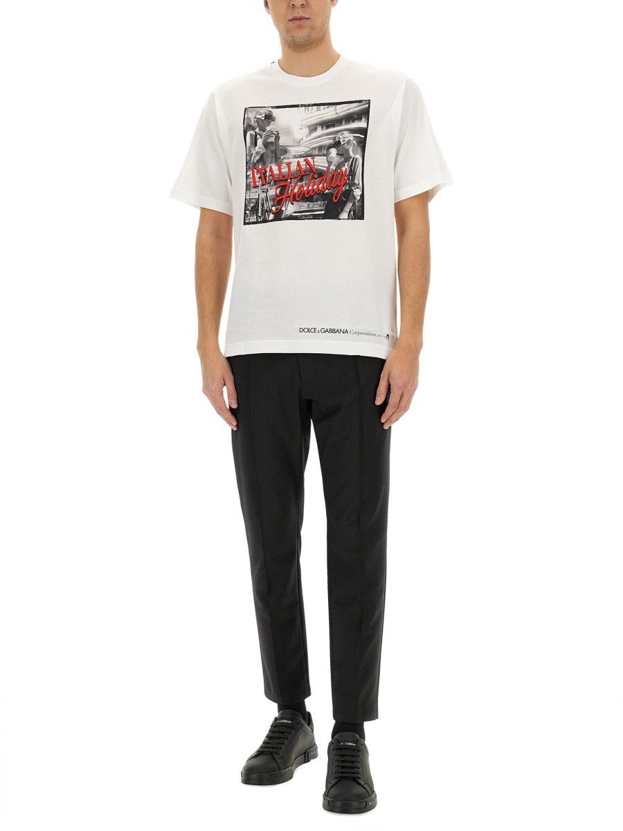 Dolce & Gabbana - Férfi - Fehér - Póló