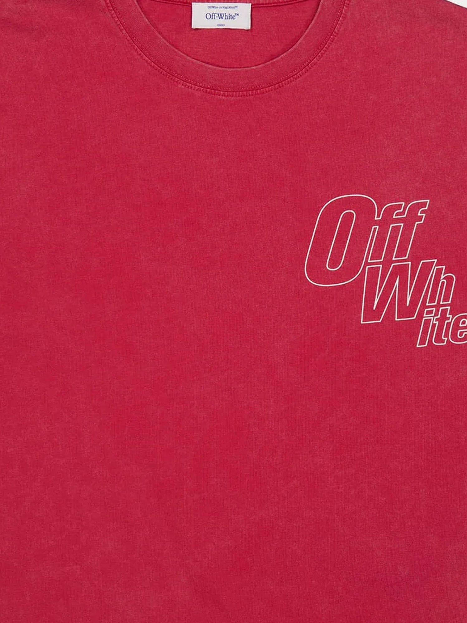 Off White - Man - Coral Red - W - T-shirt