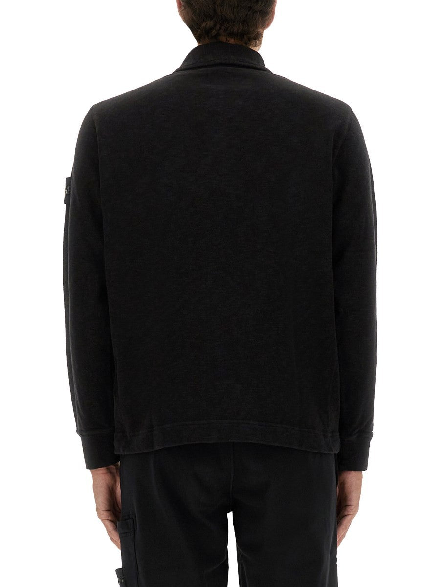 Stone Island - Man - Black - Polo Shirt