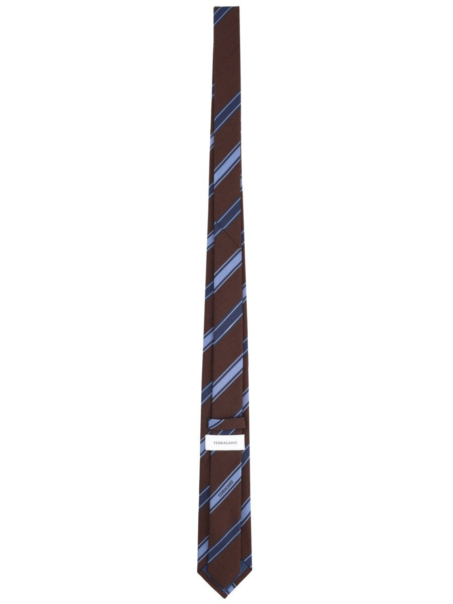 Ferragamo - Férfi - Barna - Nyakkendő
