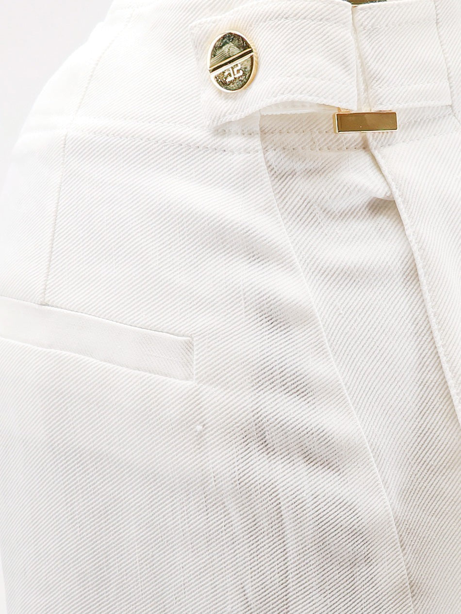 Elisabetta Franchi - Woman - White - Pants