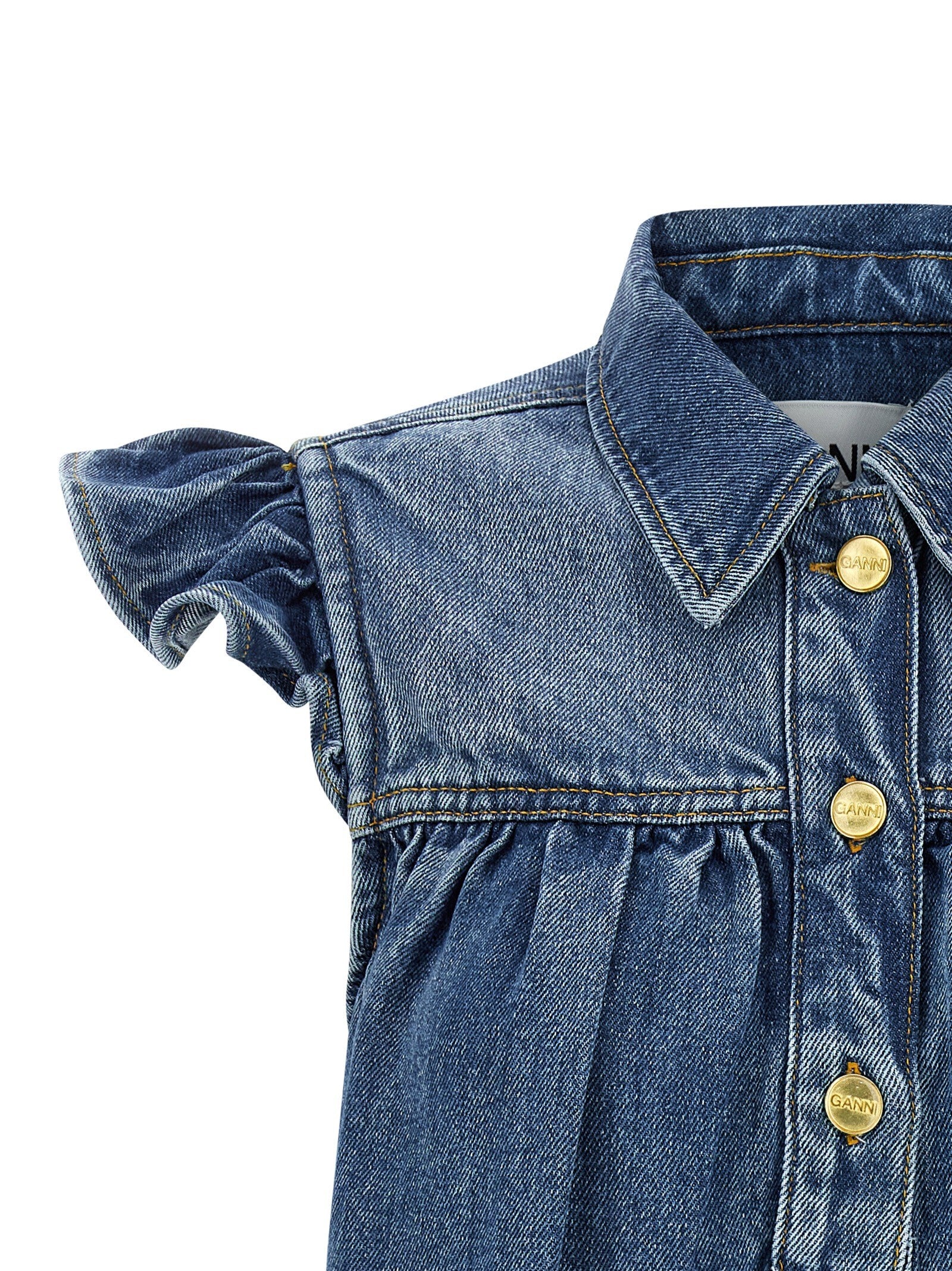 GANNI - nan - Blue - Top