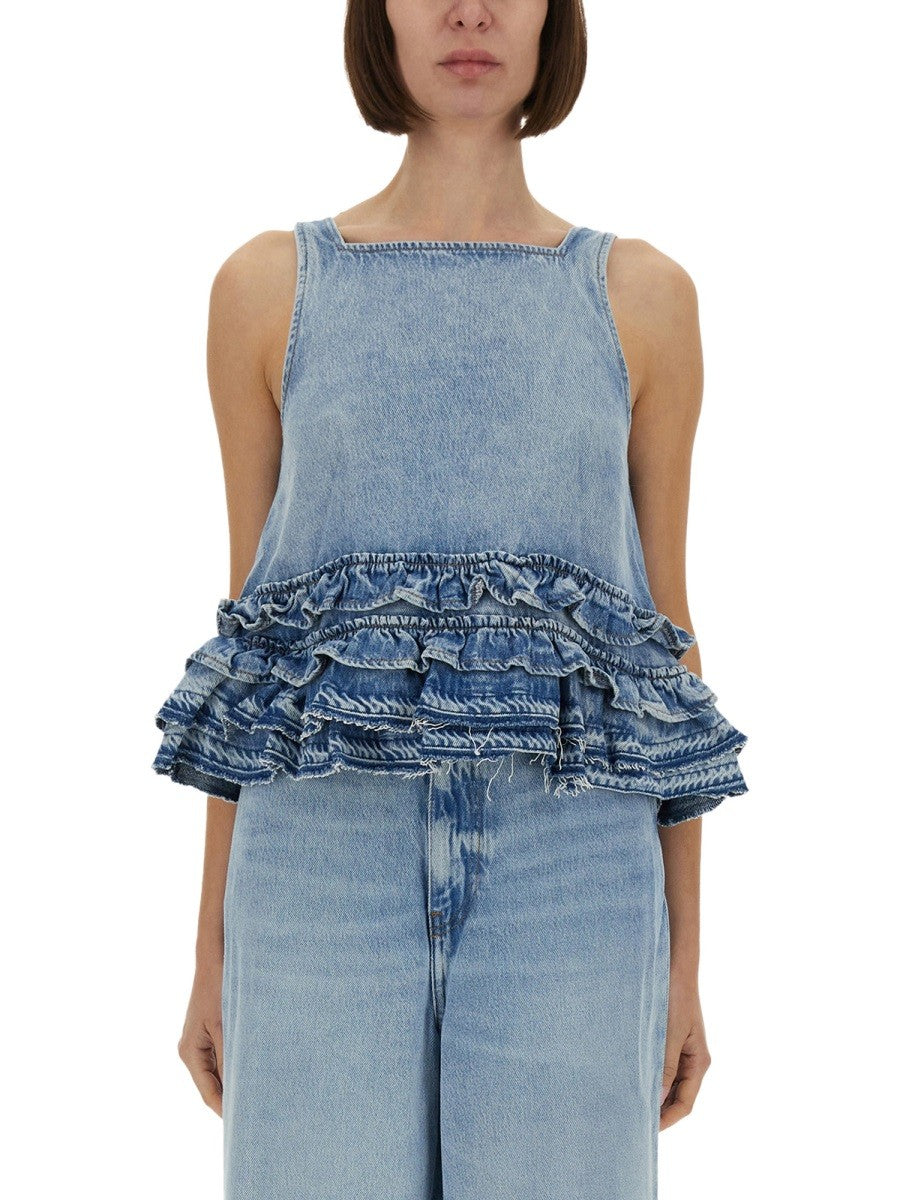 GANNI - Woman - Blue - Top