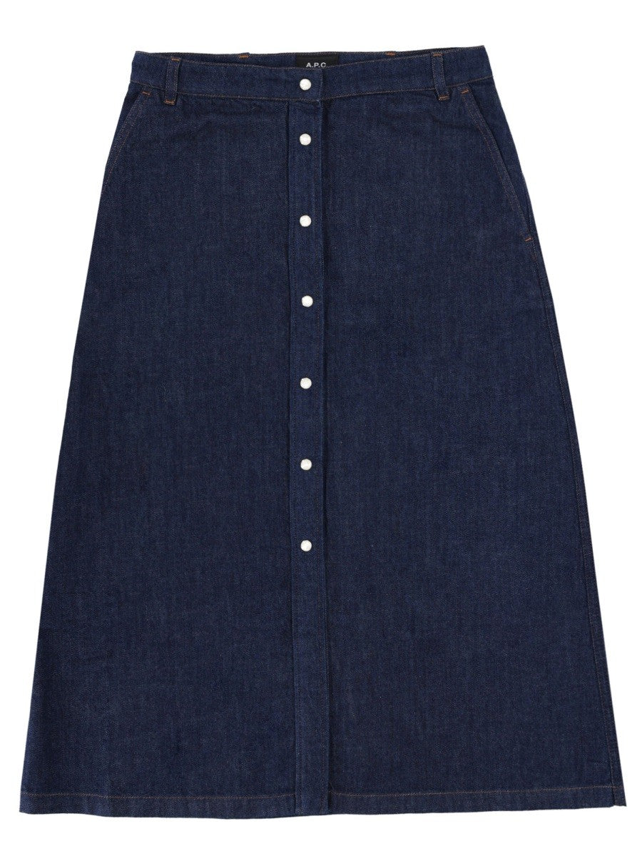 A.P.C. - Woman - Blue - Skirt