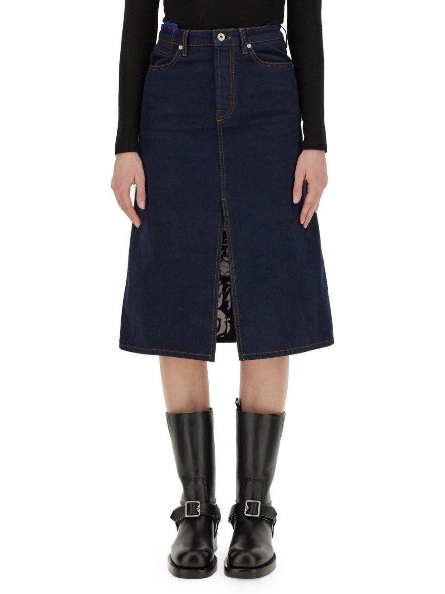 Burberry - Woman - Blue - Skirt