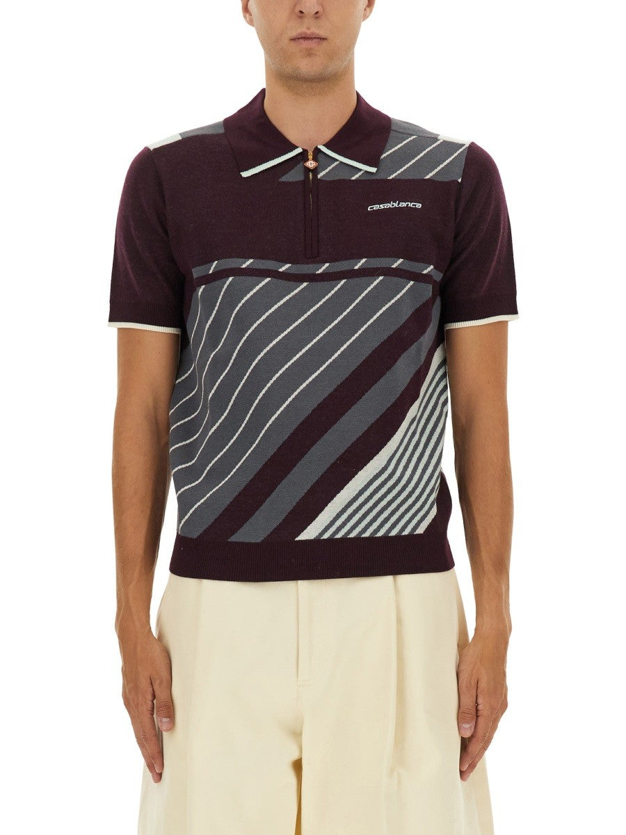 CASABLANCA - Man - Purple - Polo Shirt
