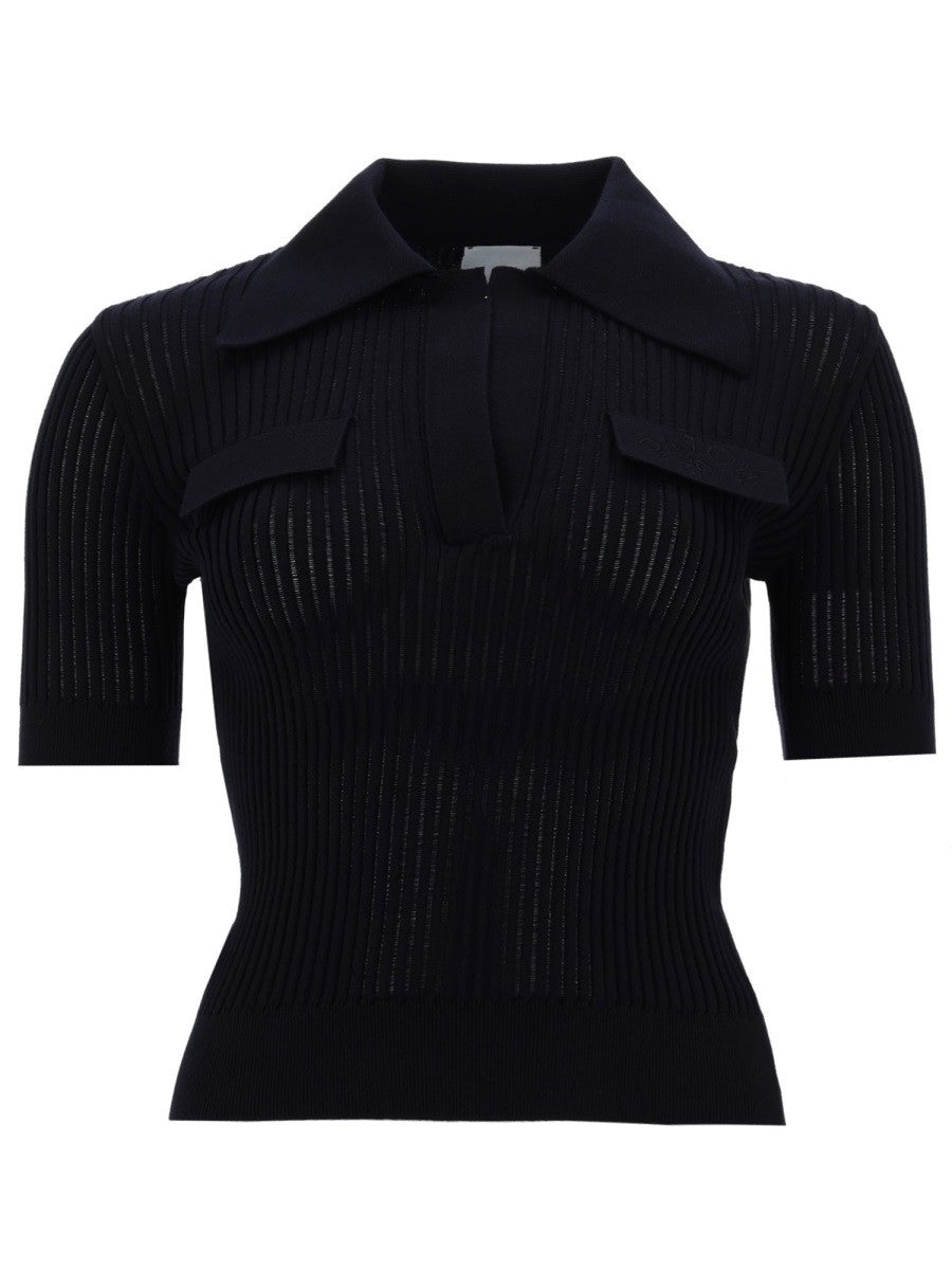 PATOU - Woman - Blue - Polo Shirt