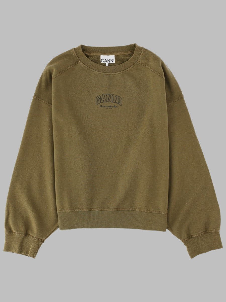 GANNI - Woman - Green - Sweatshirt