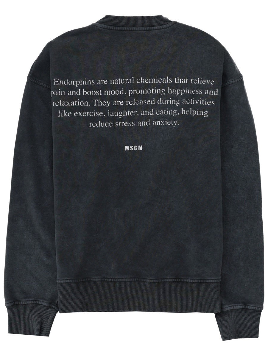 msgm - Man - Black - Sweatshirt