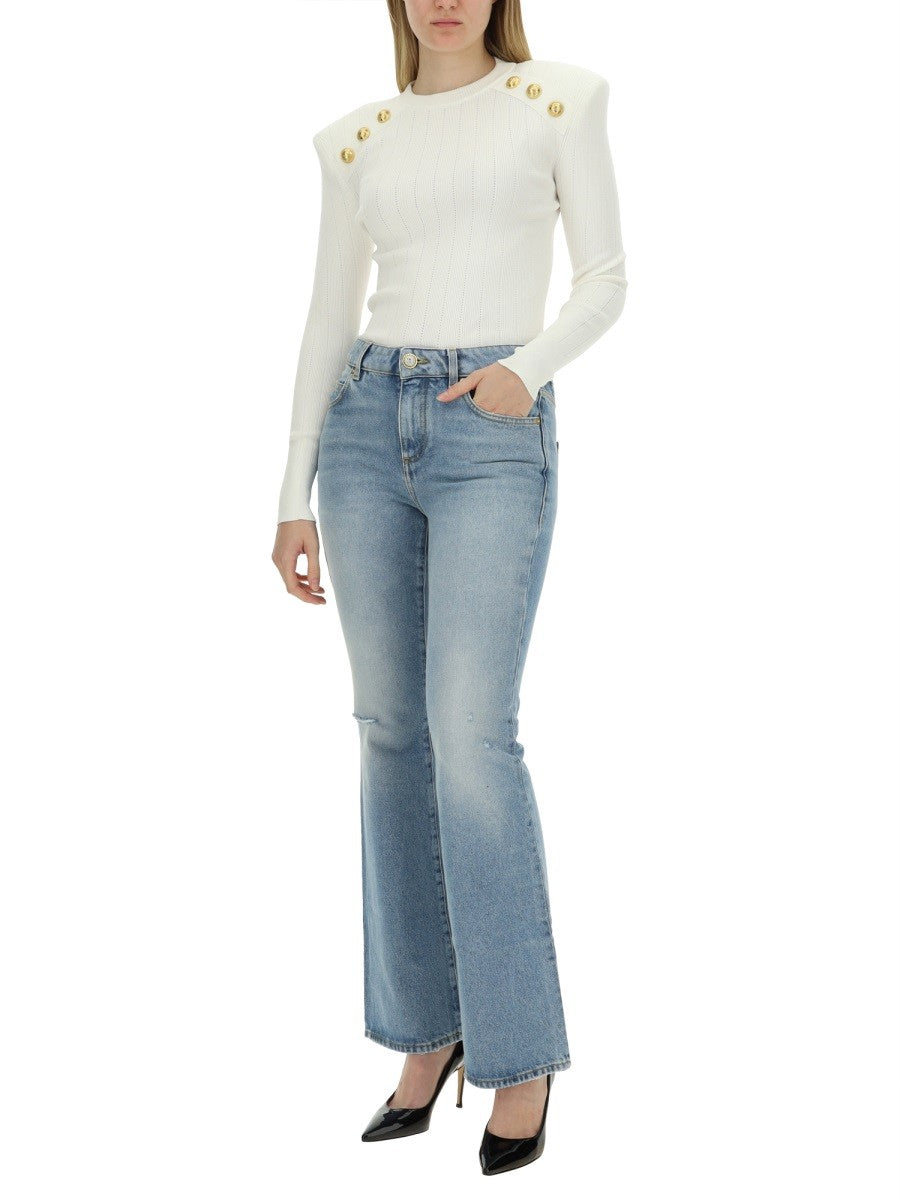 Balmain - Woman - Blue - Jeans