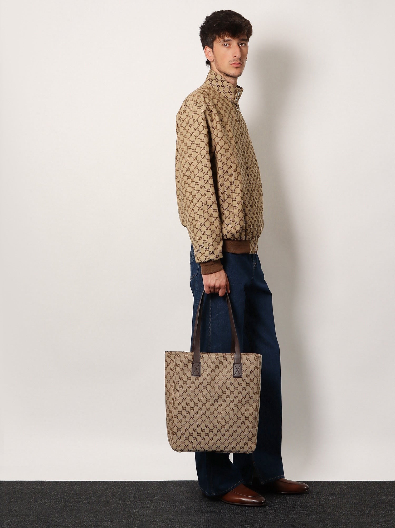 Gucci - Férfi - B.Ebony/Cocoa/Vrv - Vászon