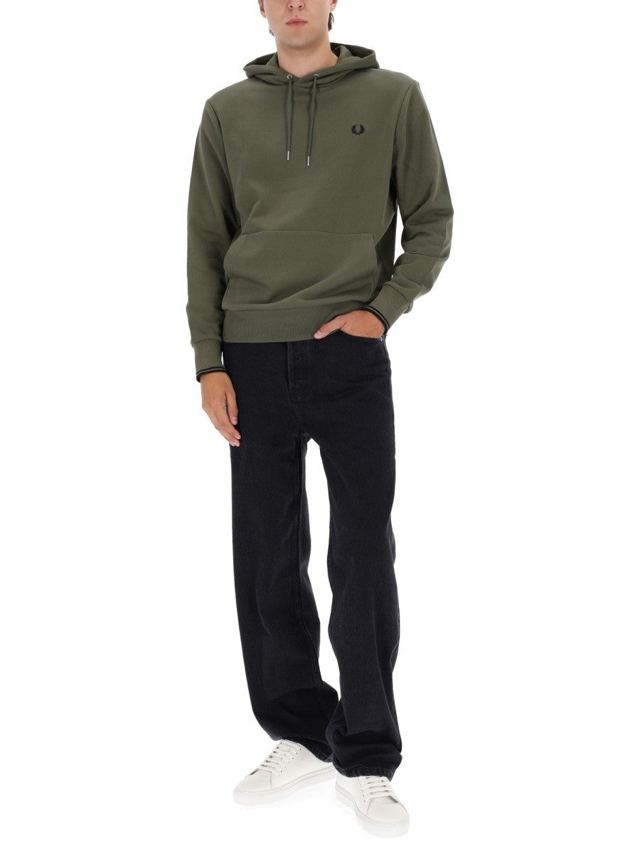 FRED PERRY - Man - Green - Sweatshirt