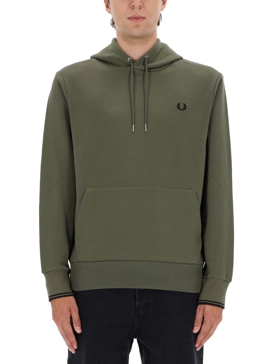 FRED PERRY - Man - Green - Sweatshirt