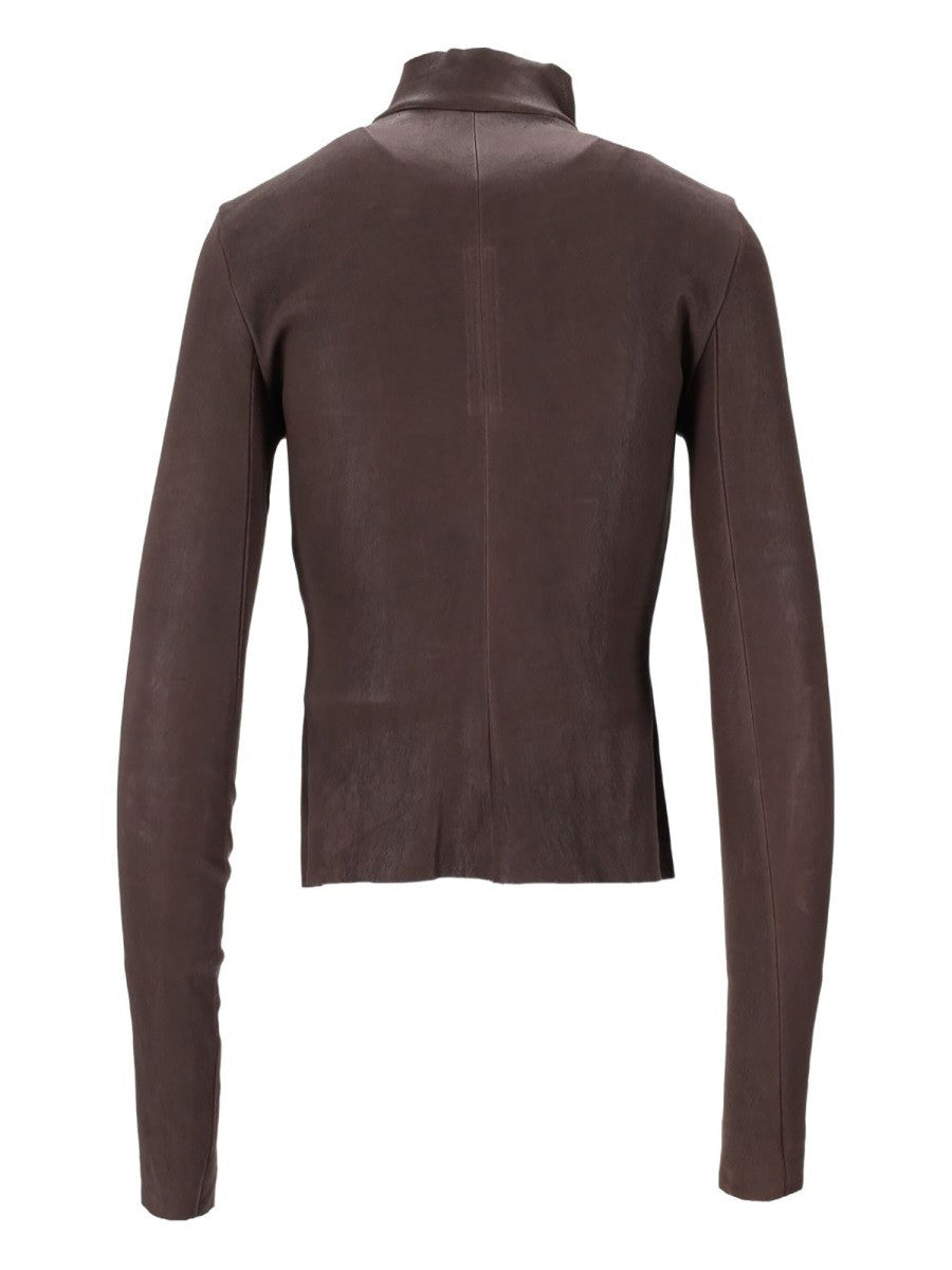 RICK OWENS - Woman - Brown - Leather Jacket