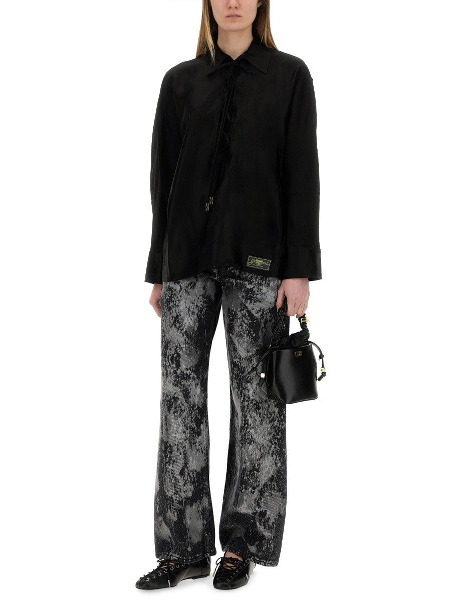 GANNI - Woman - Black - Shirt