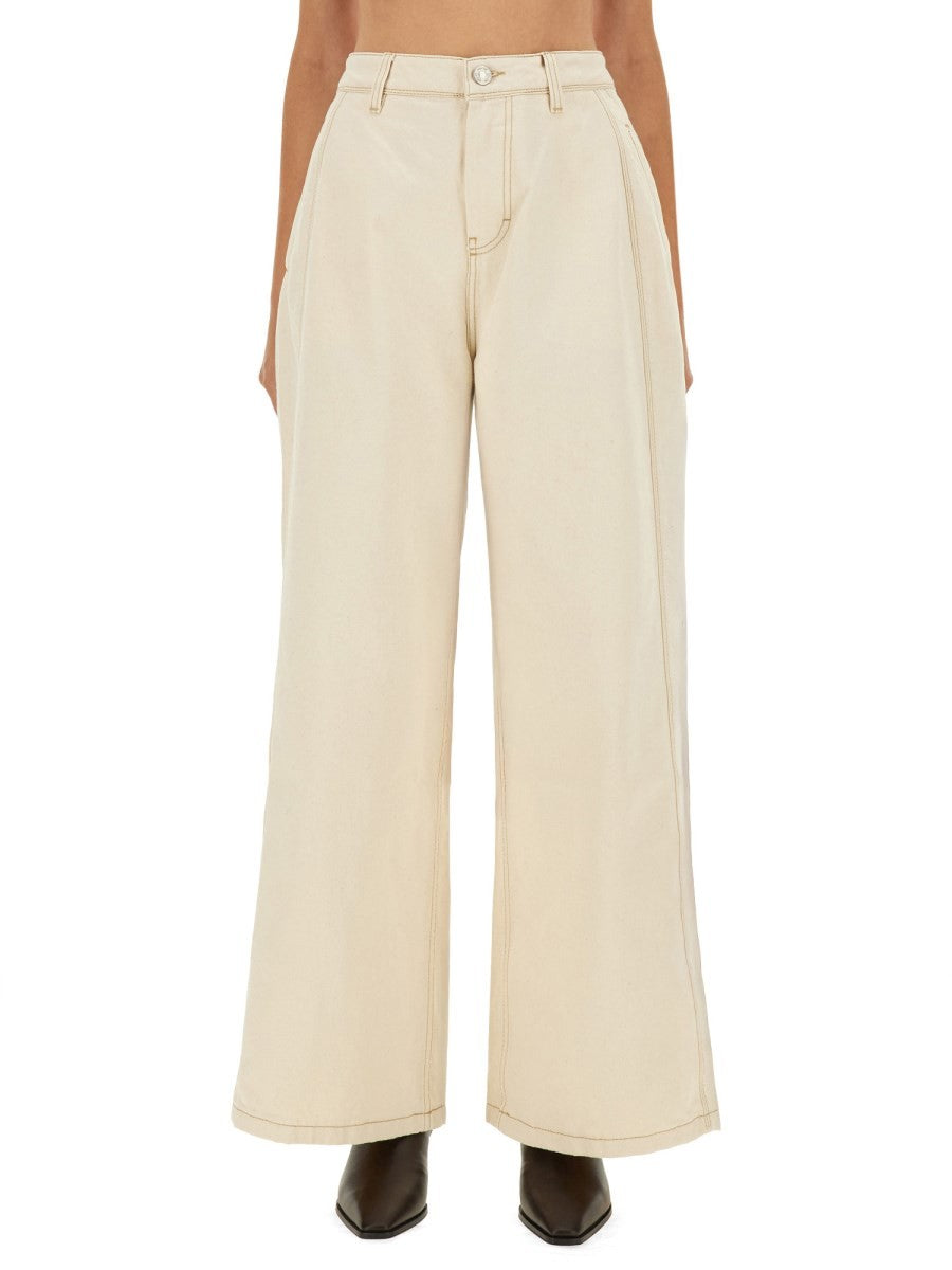 AMI PARIS - Woman - Beige - Jeans