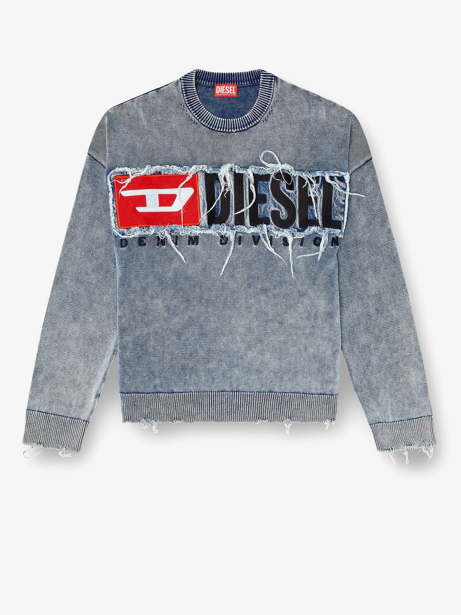 Diesel - Man - Blue - Knit Sweater