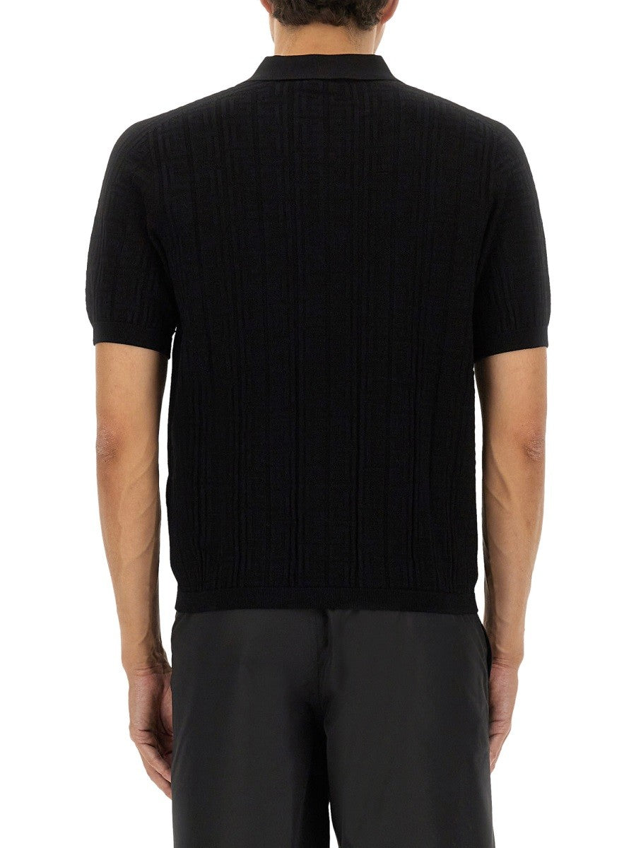 Balmain – Férfi – Fekete – Galléros póló