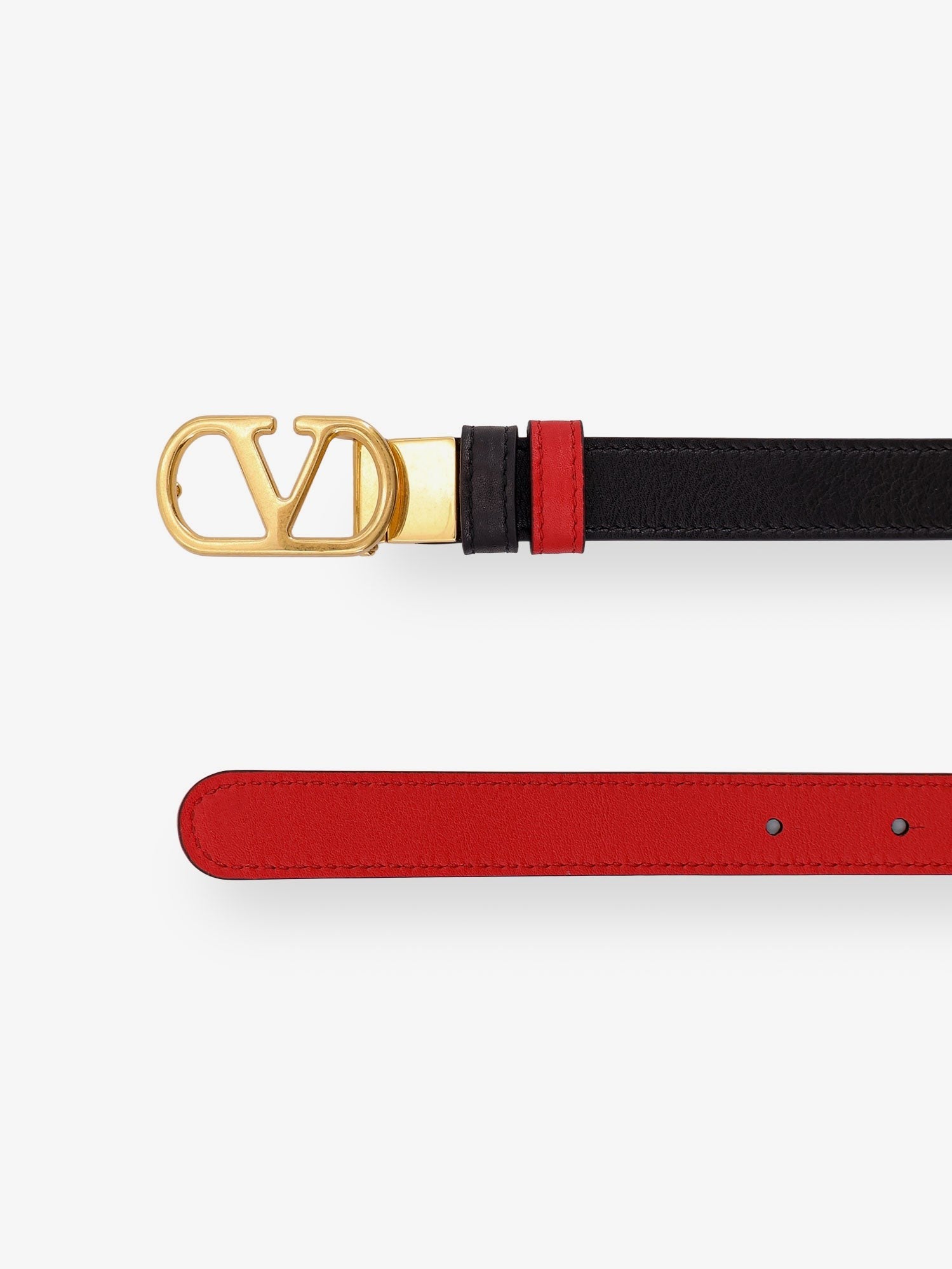 Valentino Garavani - Woman - Nero/Rouge Pur - Belt