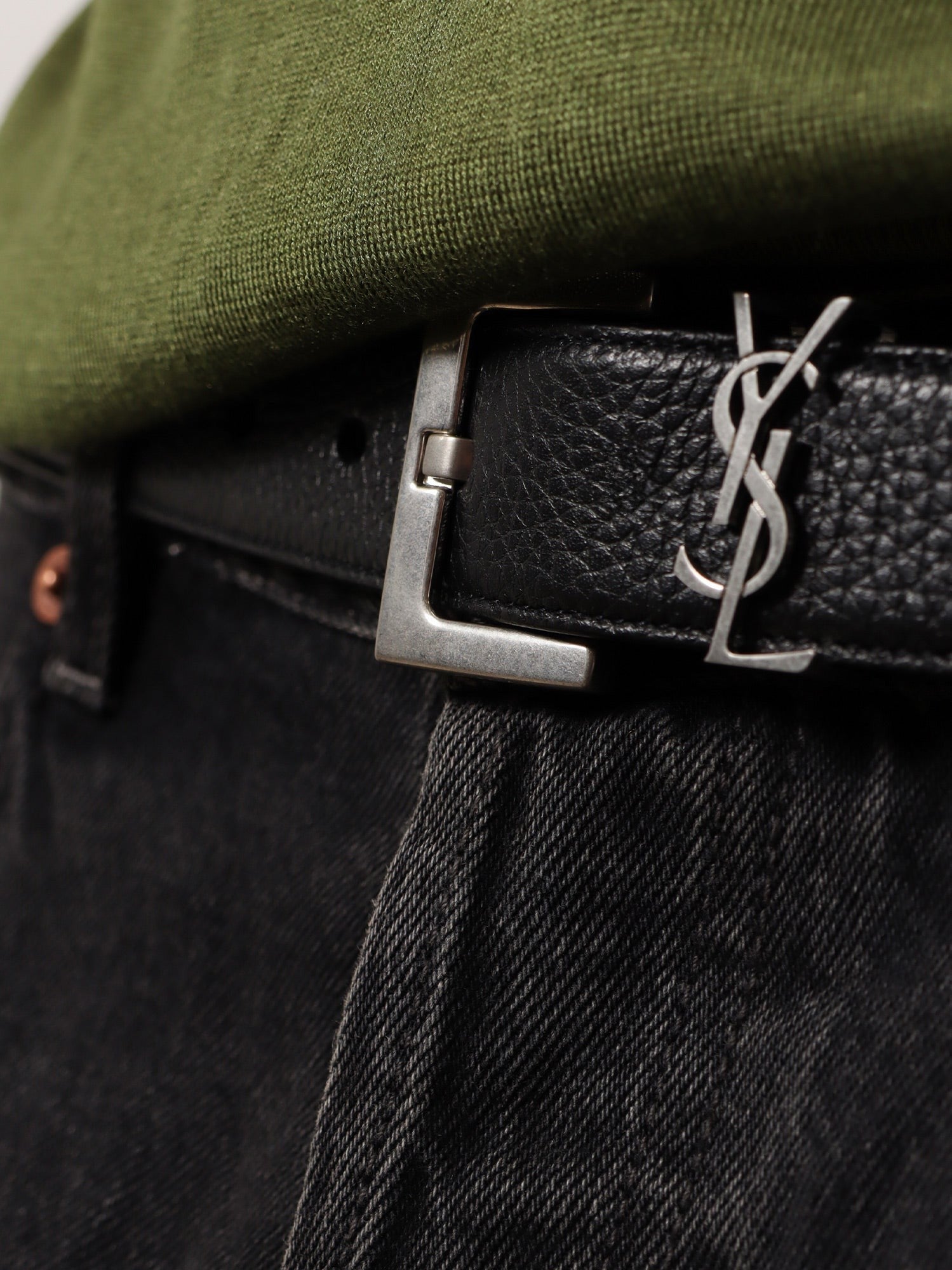 Saint Laurent - Férfi - Fekete - Öv