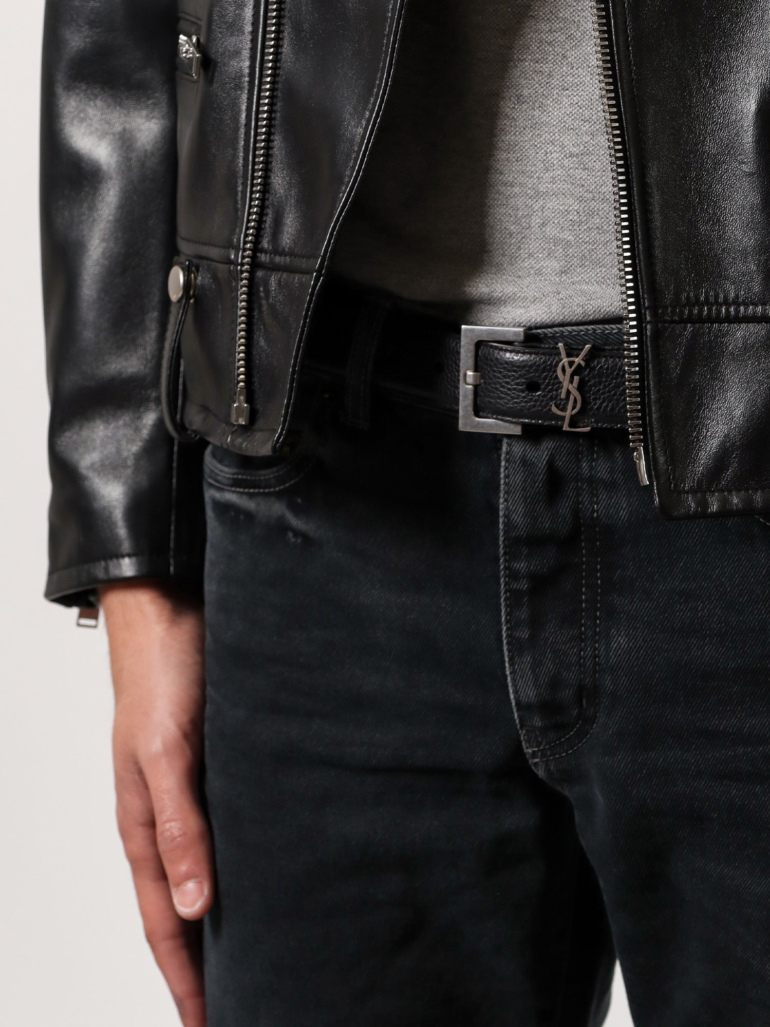 Saint Laurent - Férfi - Fekete - Öv