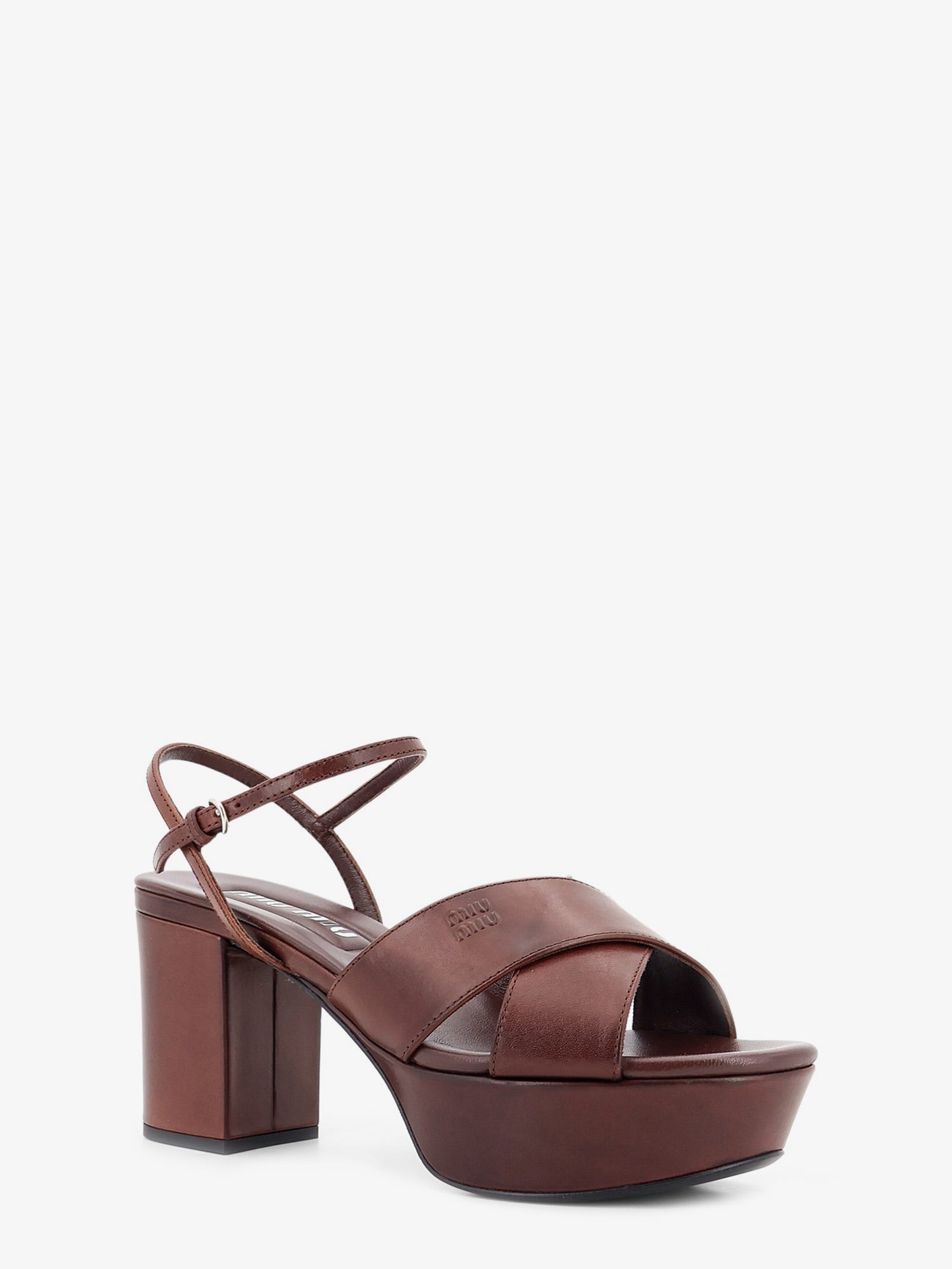 Miu Miu - Woman - Brown - Sandal