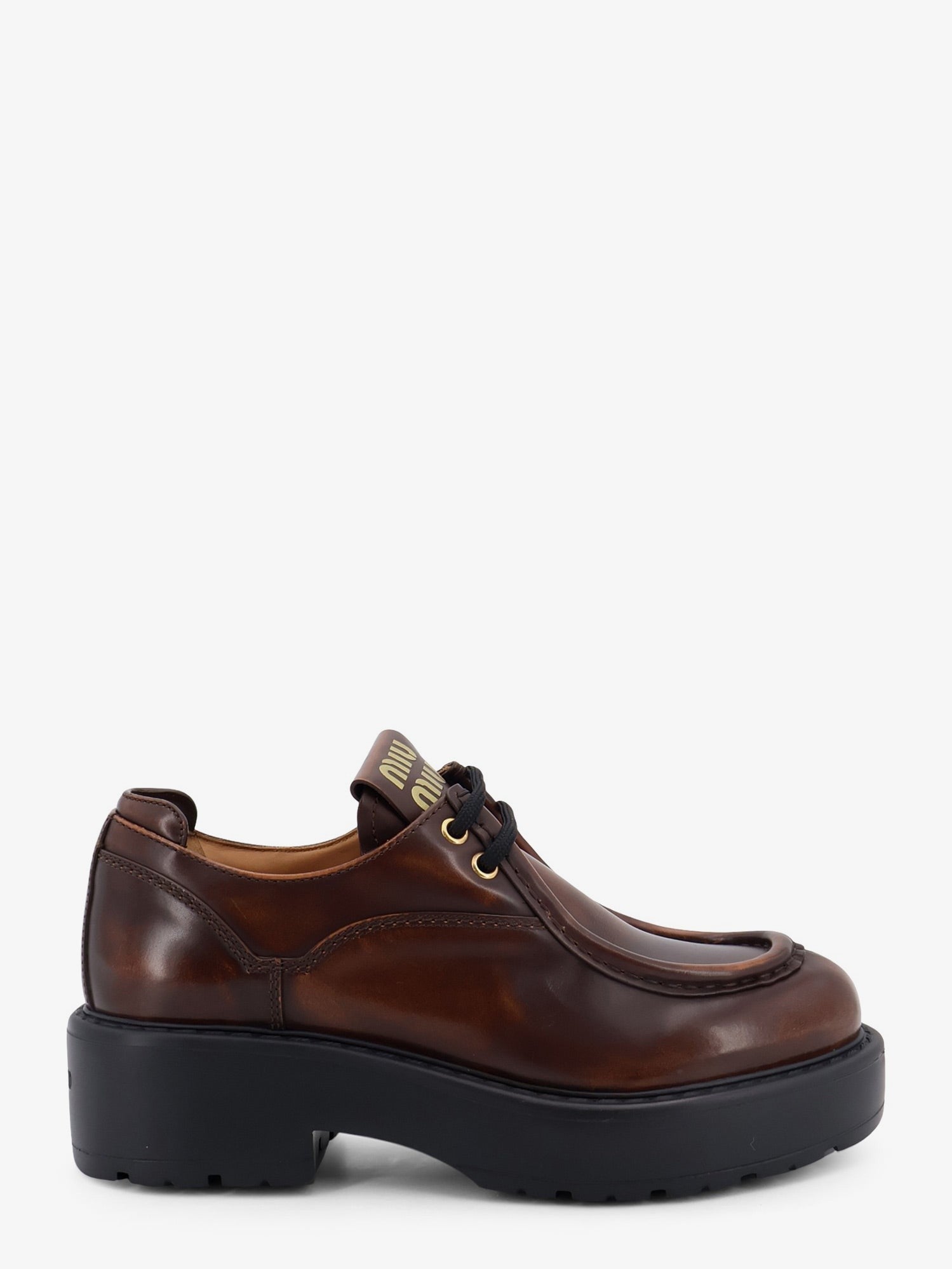 Miu Miu - Woman - Brown - Lace-Up