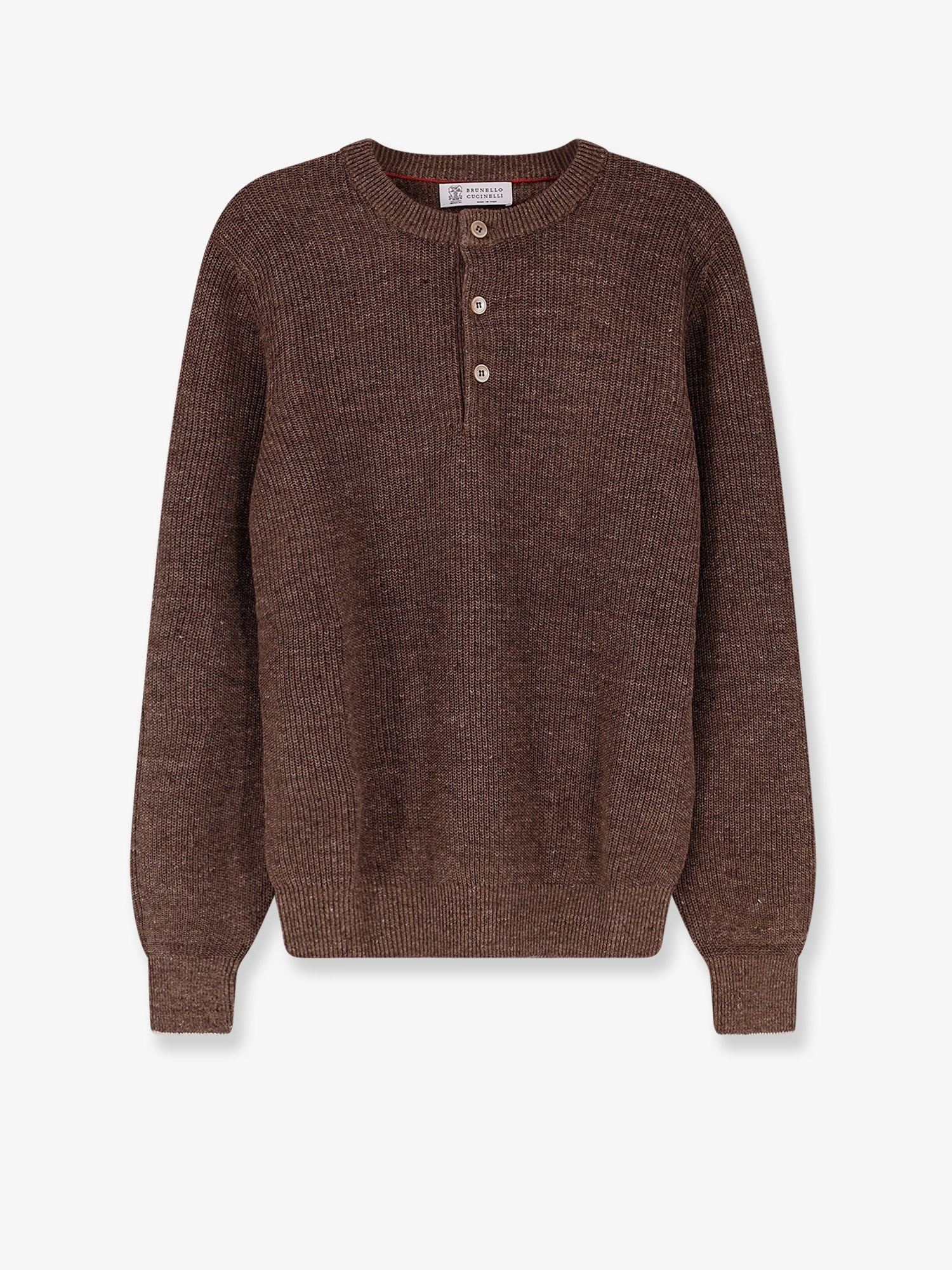 Brunello Cucinelli - Man - Brown - Knit Sweater
