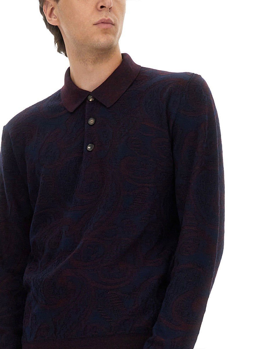 Etro - Man - Blue - Polo Shirts