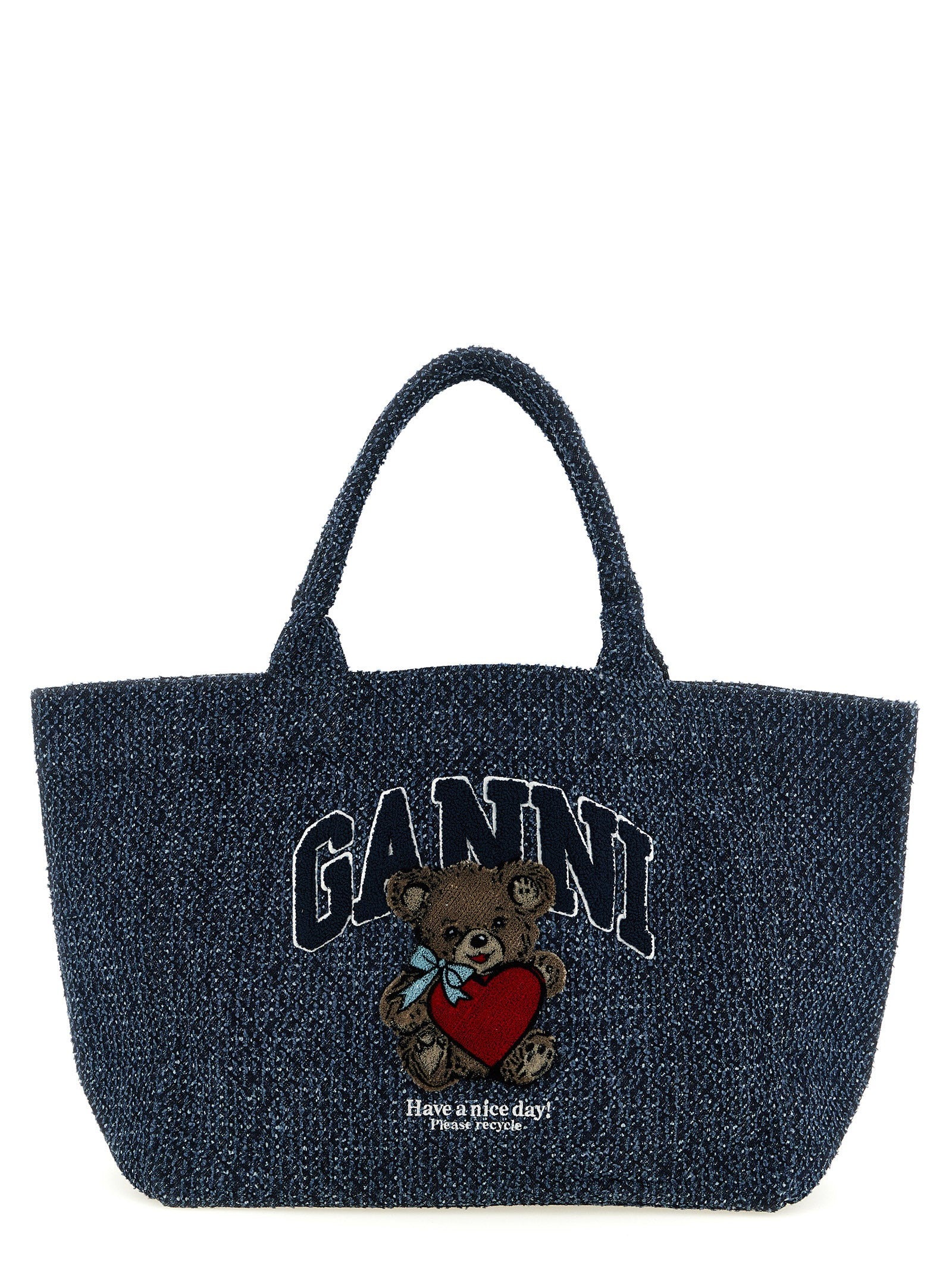 GANNI - nan - Blue - Tote bag