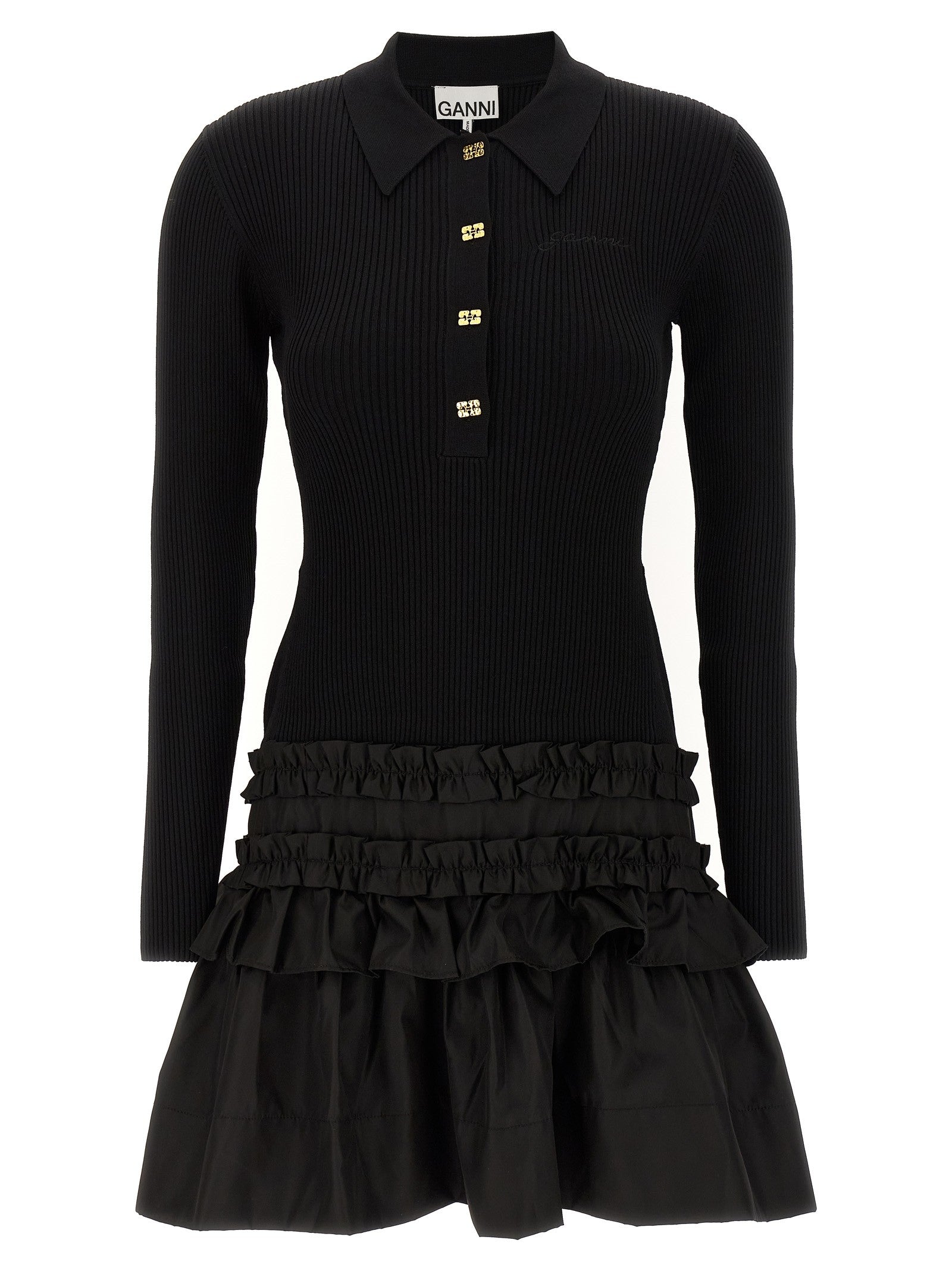 GANNI - nan - Black - Dress