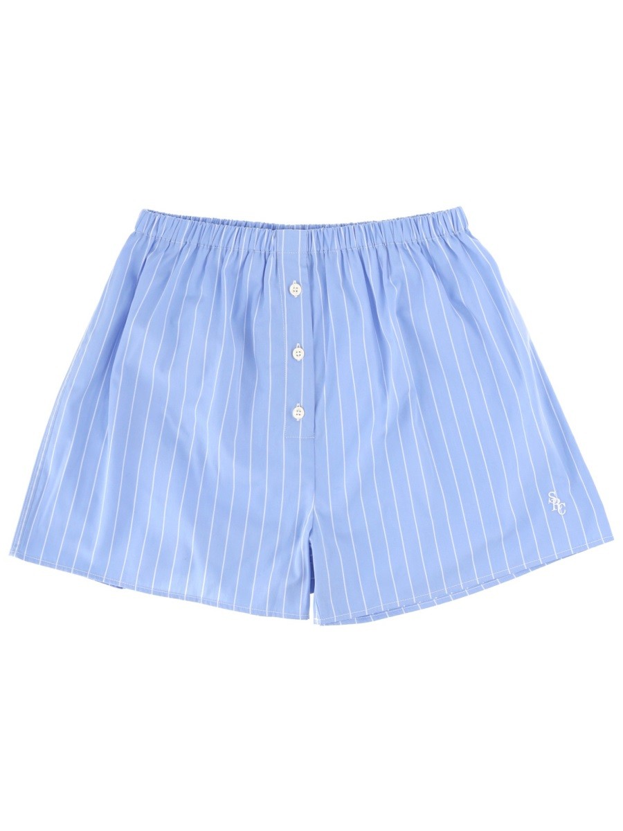 SPORTY&RICH - Unisex - Blue - Shorts