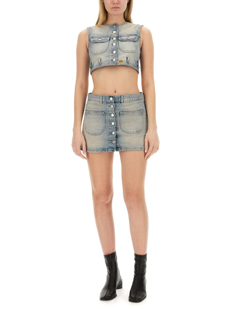 COURREGES - Woman - Blue - Skirt