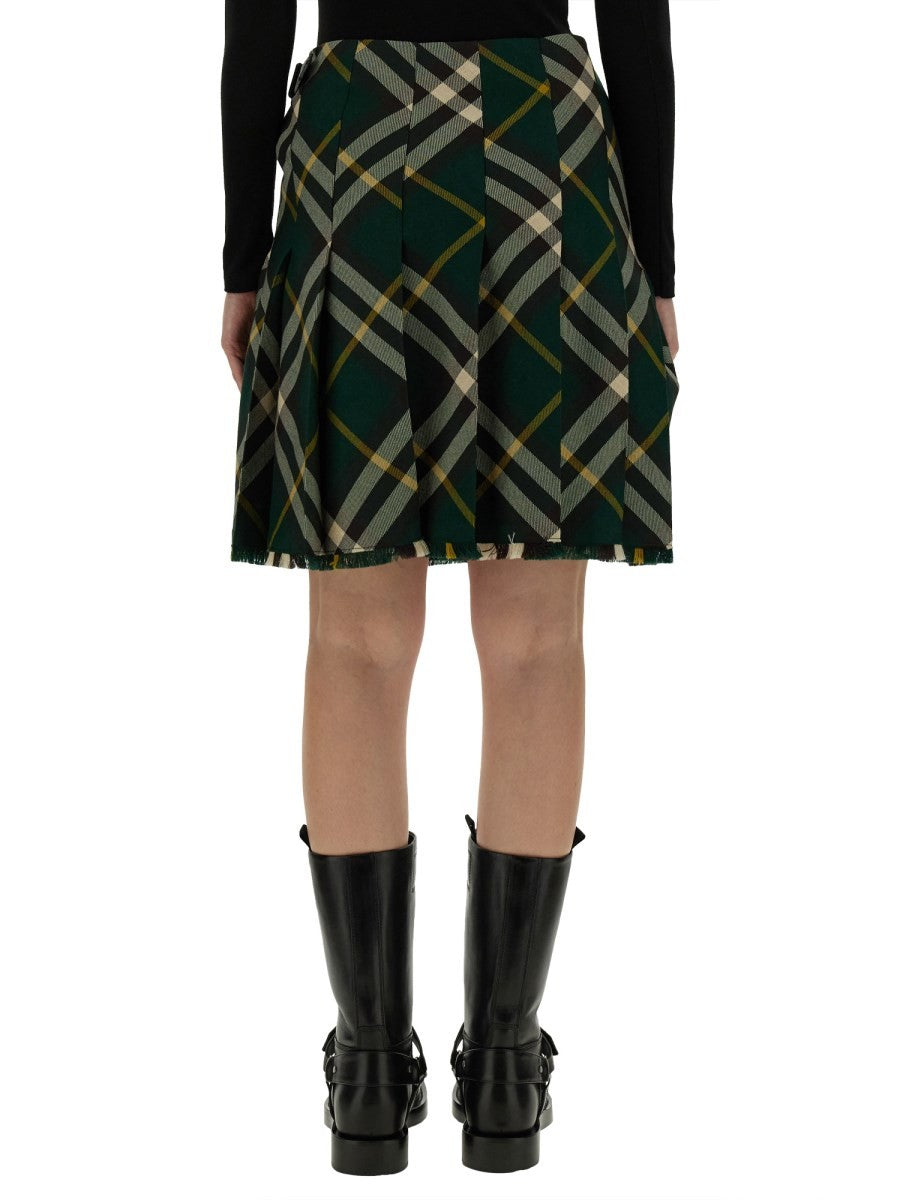 Burberry - Woman - Green - Skirt