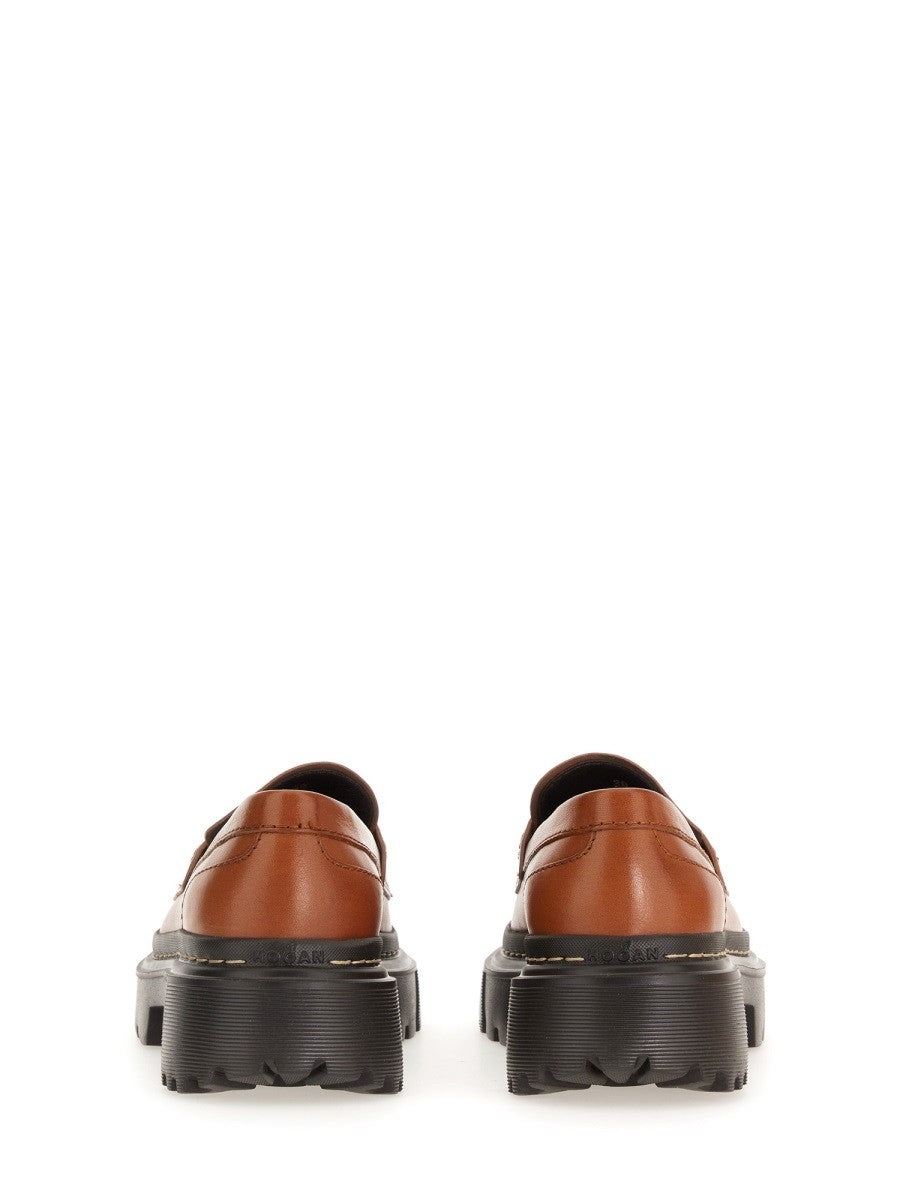 Hogan - Woman - Brown - Loafer