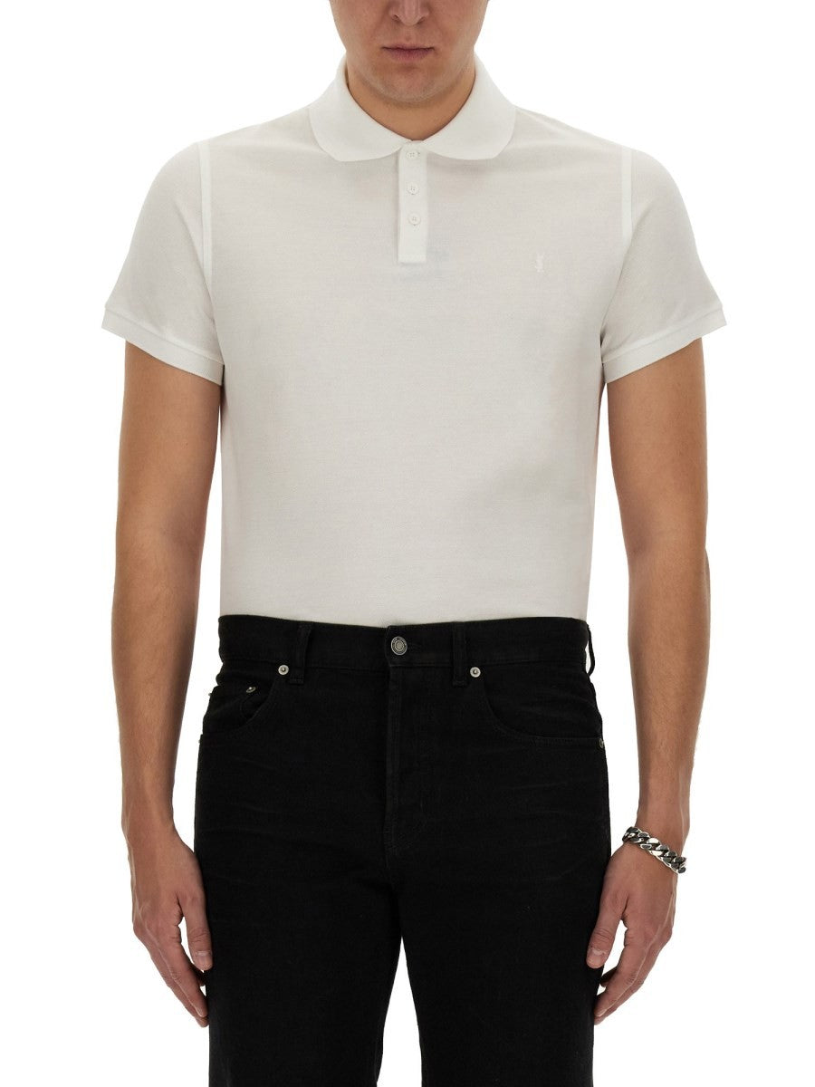 Saint Laurent - Man - White - Polo Shirts
