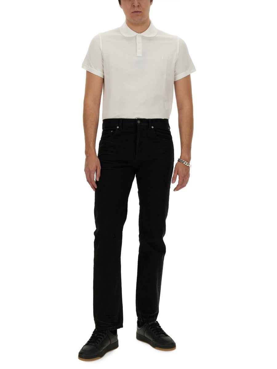 Saint Laurent - Man - White - Polo Shirts