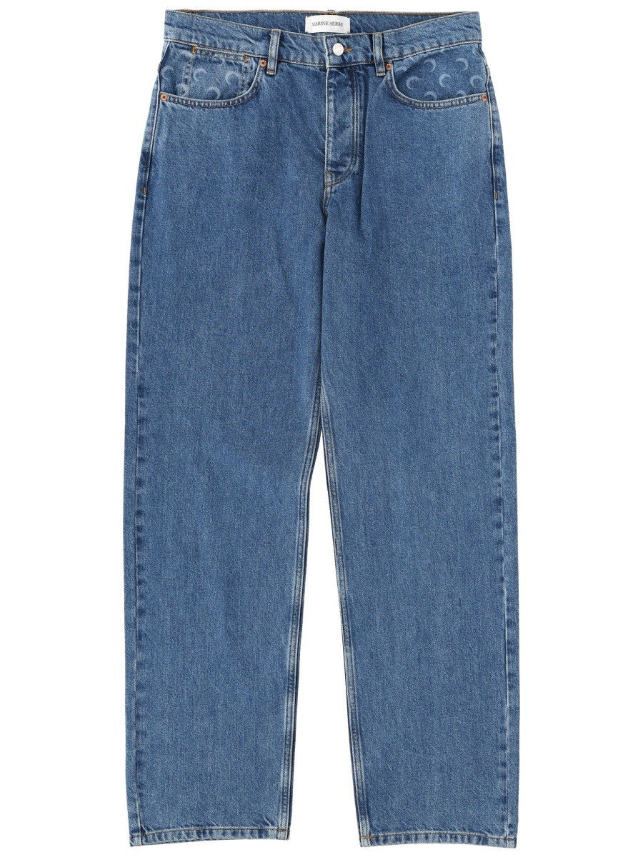 MARINE SERRE - Man - Blue - Jeans
