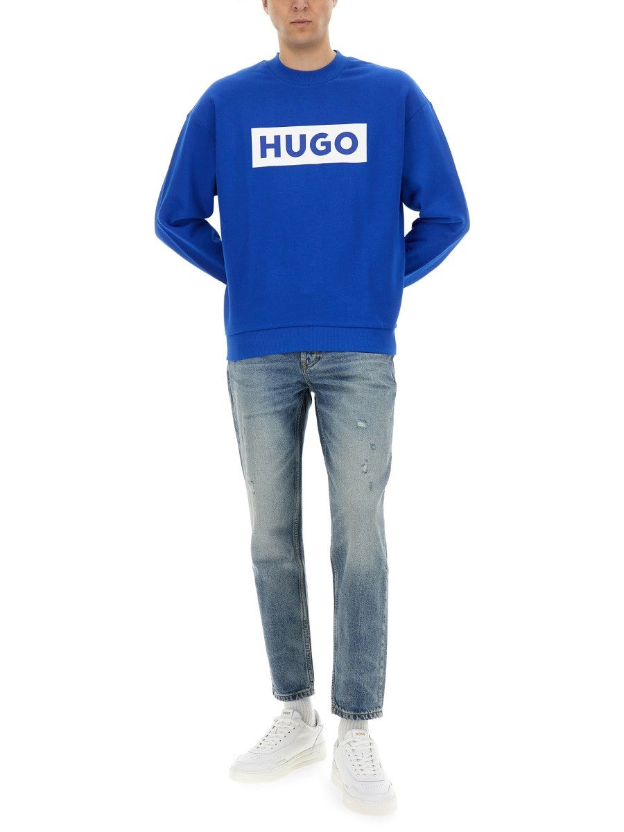 Boss - Man - Blue - Sweatshirt