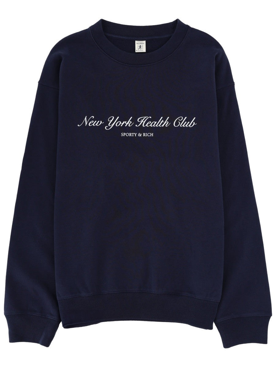 SPORTY&RICH - Unisex - Blue - Sweatshirt