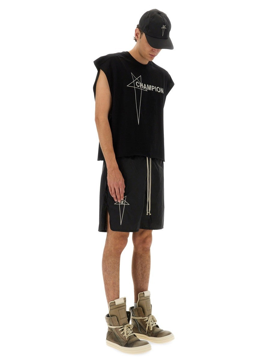 CHAMPION X RICK OWENS - Man - Black - Shorts