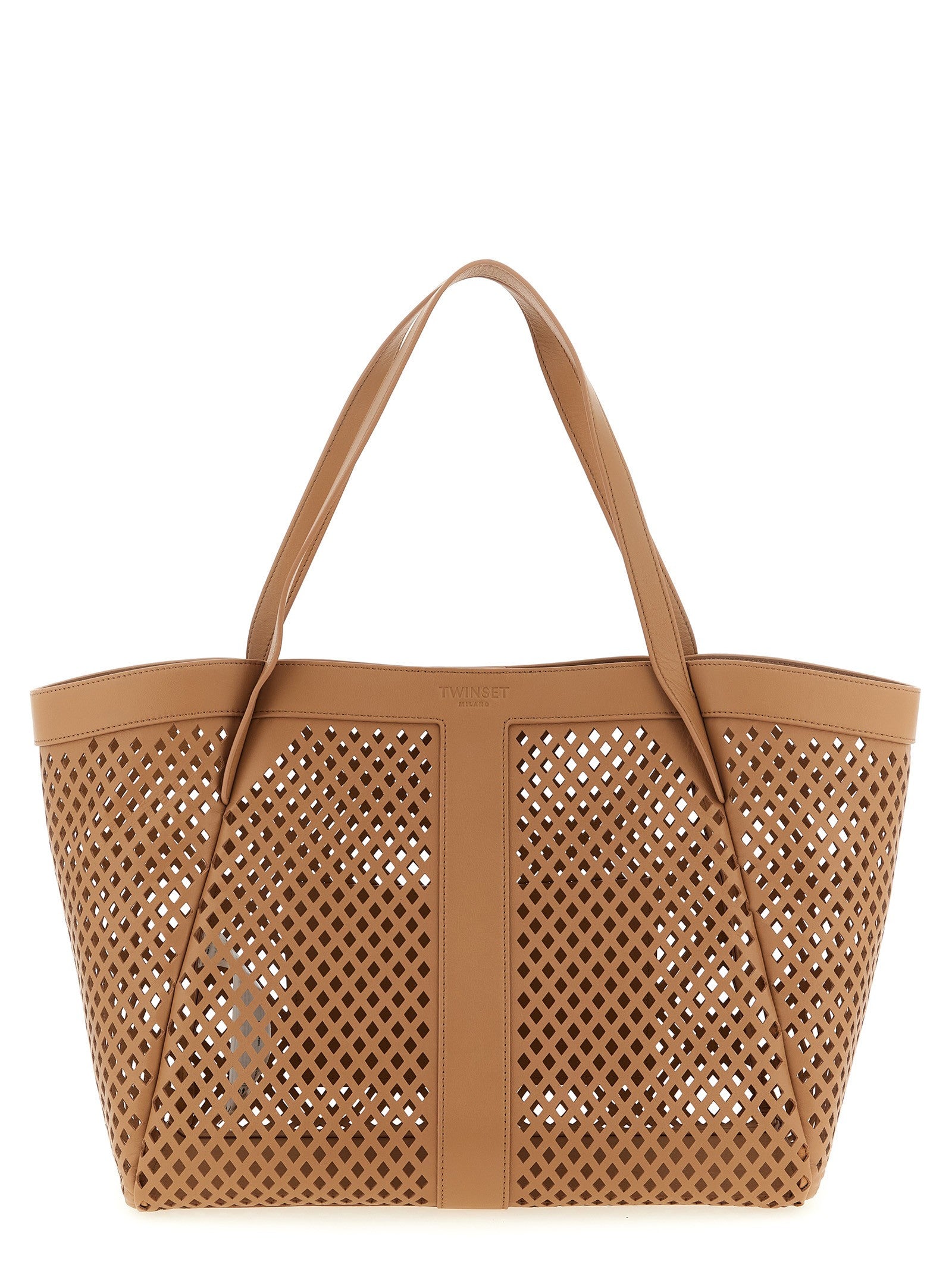 TWIN SET - nan - Brown - Tote bag