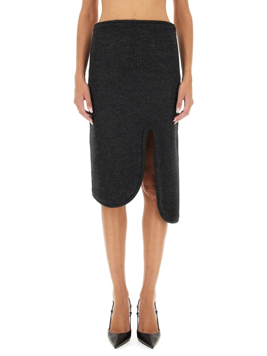 Victoria Beckham - Woman - Grey - Skirt