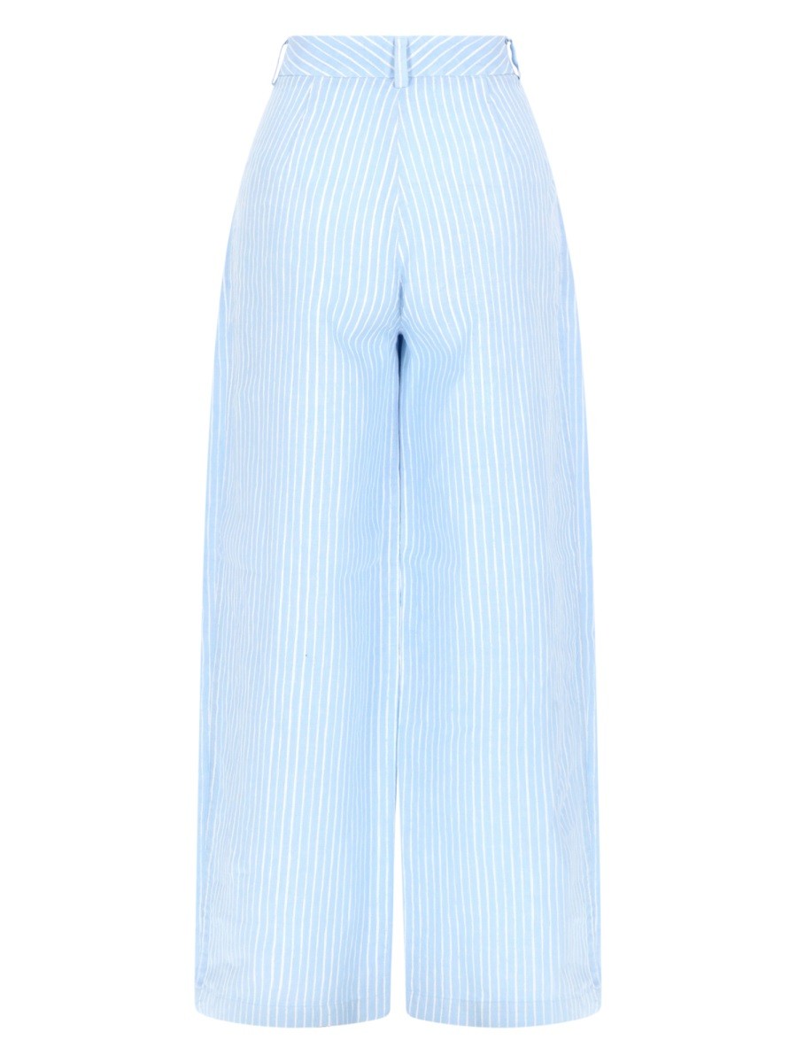 120% LINO - Woman - Blue - Pants