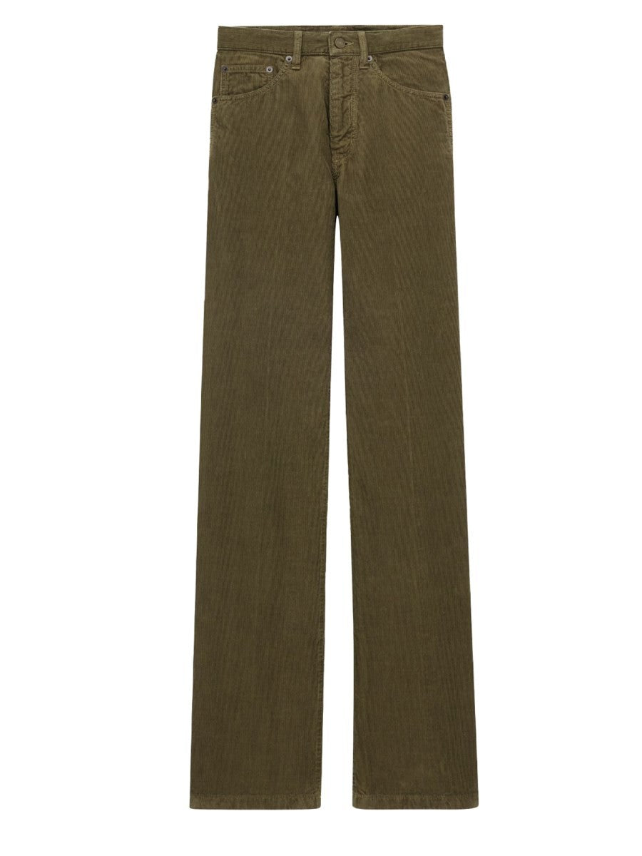 Saint Laurent - Woman - Green - Pants