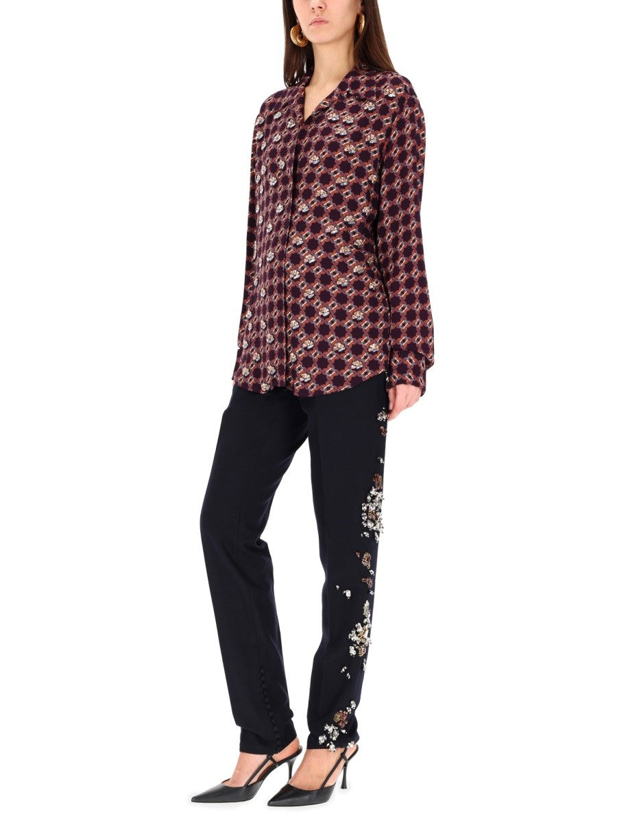 Dries Van Noten - Női - Kék - Nadrág