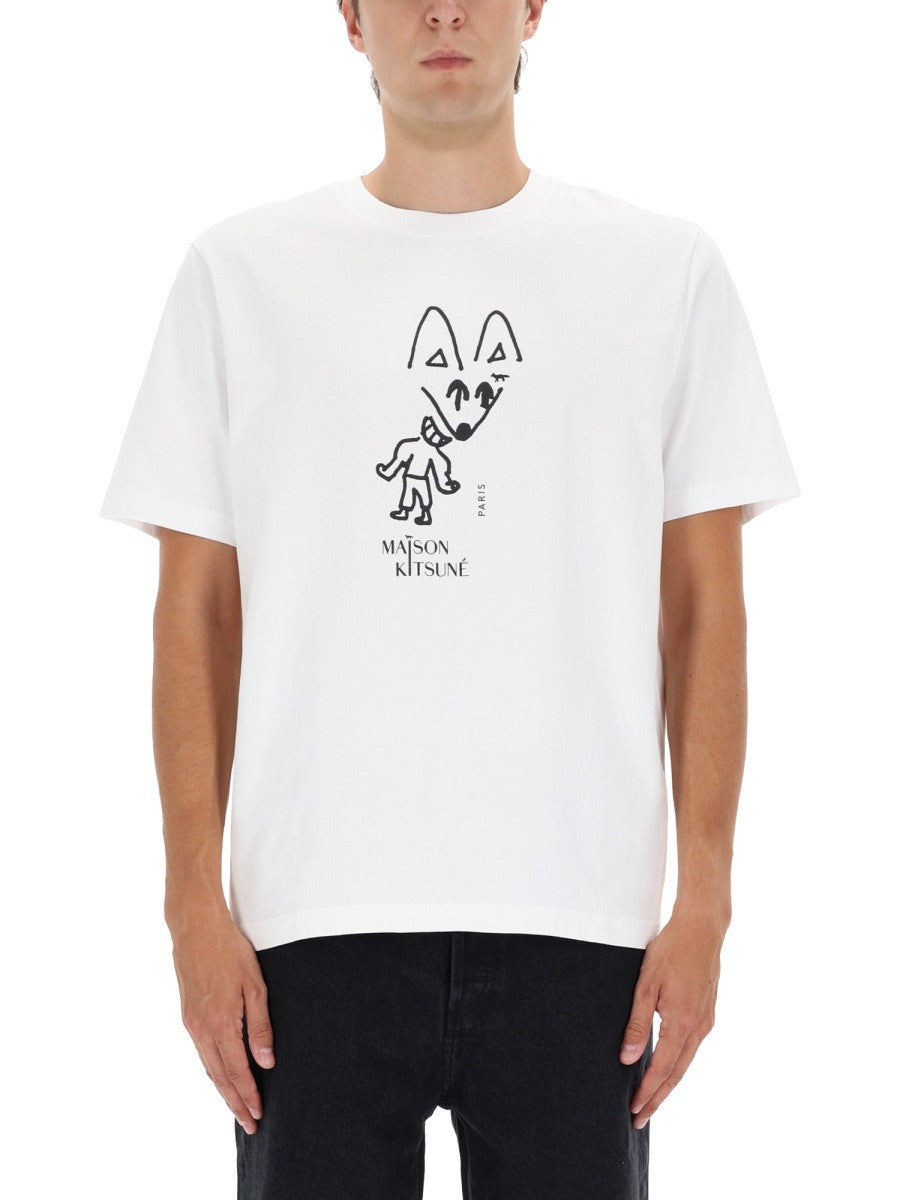 Maison Kitsune - Man - White - T-shirt