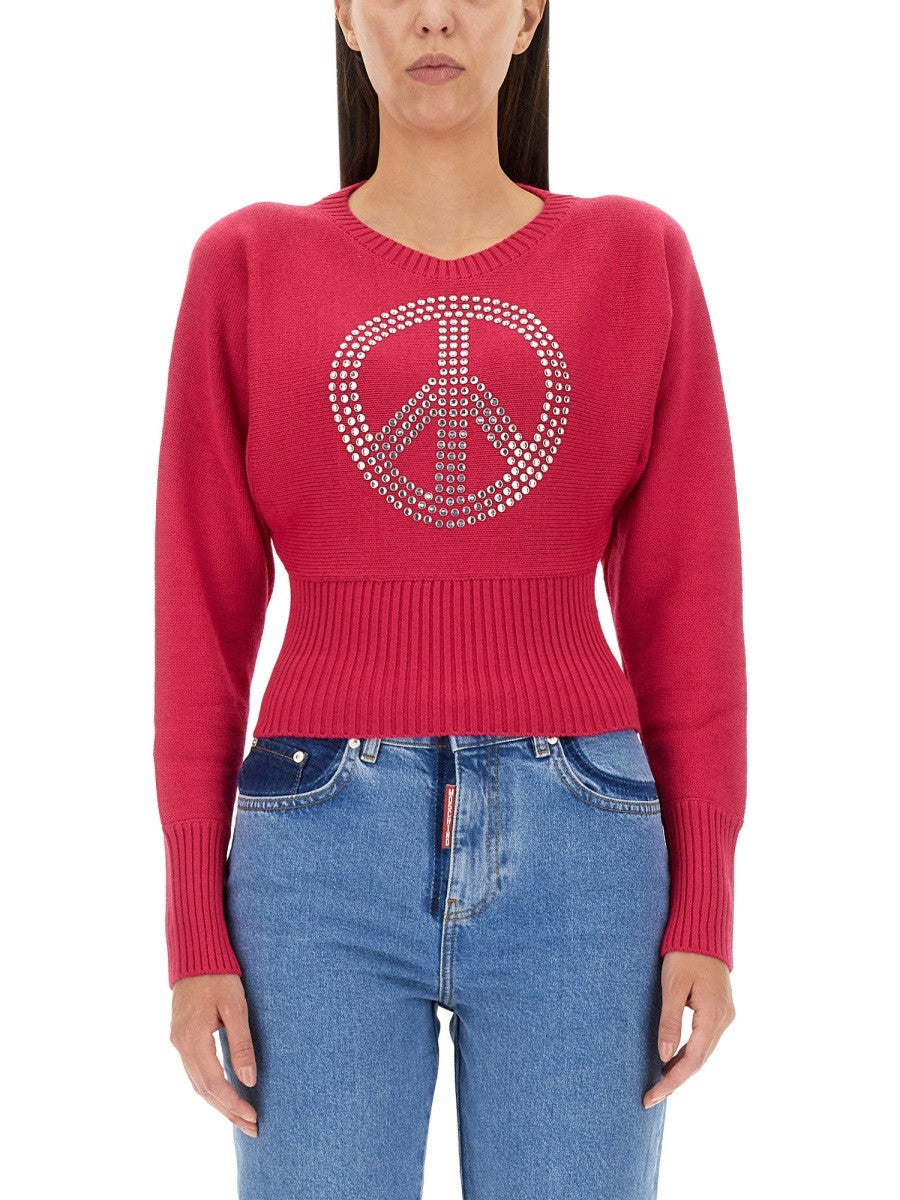 MOSCHINO JEANS - Női - Rózsaszín - Pulóver